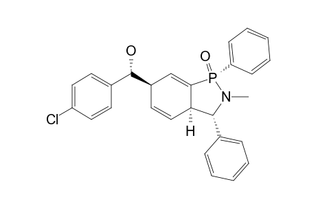 (1RS,3SR,3ARS,6RS,13RS)-2,3,3A,6-TETRAHYDRO-6-(1-HYDROXY-PARA-CHLOROPHENYMETHYL)-2-METHYL-1,3-DIPHENYLBENZO-[C]-[1,2]-AZAPHOSPHOLE-1-OXIDE