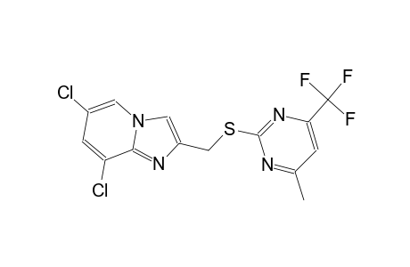 (6,8-dichloroimidazo[1,2-a]pyridin-2-yl)methyl 4-methyl-6-(trifluoromethyl)-2-pyrimidinyl sulfide