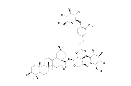 28-O-[GLUCOPYRANOSYL-(1->3)-2-[3-(GLUCOPYRANOSYL-(1->4)-3-METHOXY-PHENYL)-PROPANOYLOXY]-ARABINOPYRANOSYL]-ECHINOCYSTIC-ACID-ESTER