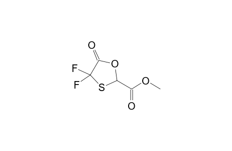 4,4-Difluoro-5-keto-1,3-oxathiolane-2-carboxylic acid methyl ester