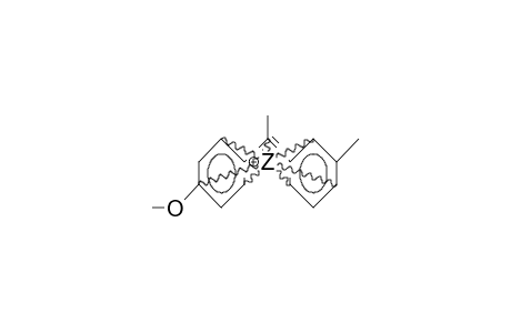 1-(3-Methyl-phenyl)-1-(4-methoxy-phenyl)-1-ethyl cation