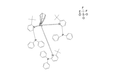 CYCLOPENTADIENYLRUTHENIUM-(II)-TRIS-(2-DIPHENYLPHOSPHINO-6-TERT.-BUTYL-PYRIDINE)-(TRIFLATE);[CPRU(PH2PPYR')3]-[OTF]