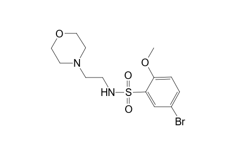 5-Bromo-2-methoxy-N-(2-morpholin-4-yl-ethyl)-benzenesulfonamide