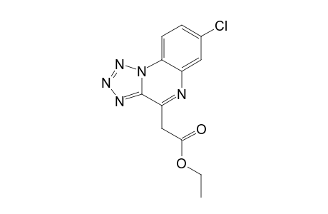 7-CHLORO-4-ETHOXYCARBONYL-METHYLENE-4,5-DIHYDROTETRAZOLO-[1,5-A]-QUINOXALINE,TAUTOMER-B