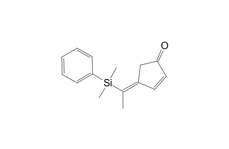 (E)-4-[1-(DIMETHYLPHENYLSILYL)-ETHYLIDENE]-CYCLOPENT-2-ENONE