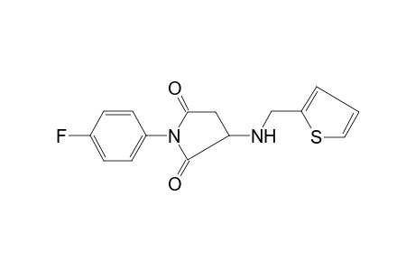 Pyrrolidine-2,5-dione, 1-(4-fluorophenyl)-3-(2-thyenylmethylamino)-