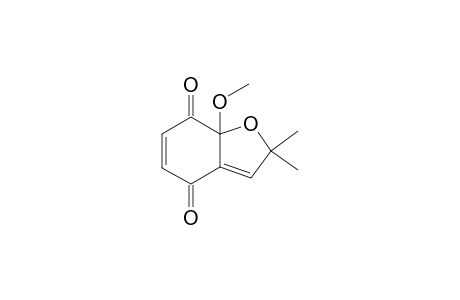 7A-METHOXY-2,2-DIMETHYL-BENZOFURAN-4,7(2H,7AH)-DIONE