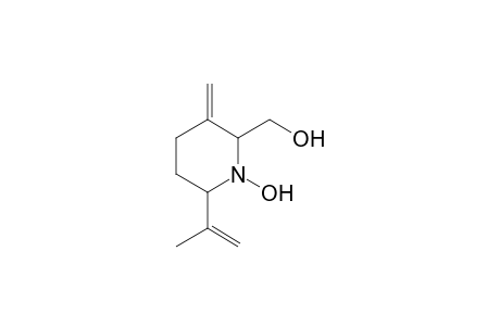 2-(Hydroxymethyl)-6-isopropenyl-3-methylene-2-piperidyn-1-ol