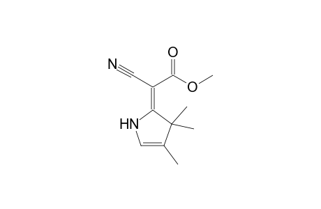 Cyano[3,3,4-trimethyl-1,3(2H)-dihydropyrrol-2-ylidene]acetic acid, methyl ester