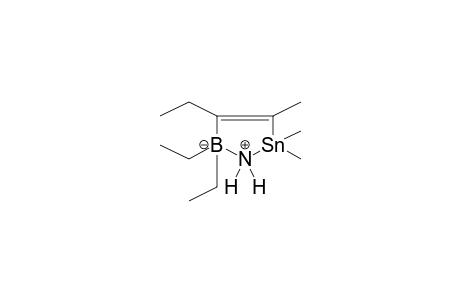 Boron, [2-(aminodimethylstannyl)-1-ethyl-1-propenyl-C,N]diethyl-, (t-4)-