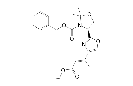 (S)-4-((E)-2-Ethoxycarbonyl-1-methyl-vinyl)-2',2'-dimethyl-4',5'-dihydro-[2,4']bioxazolyl-3'-carboxylic acid benzyl ester