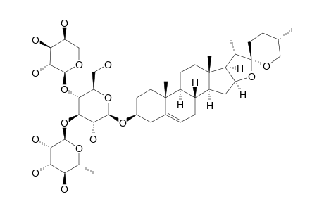 DIOSGENIN-3-O-ALPHA-L-RHAMNOPYRANOSYL-(1->3)-[ALPHA-L-ARABINOPYRANOSYL-(1->4)]-BETA-D-GLUCOPYRANOSID