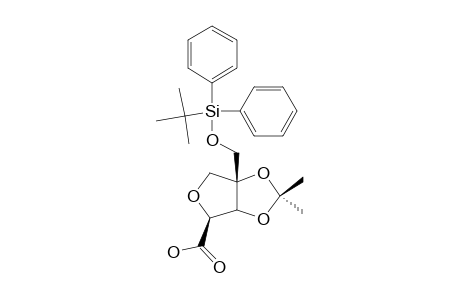 3'-O-TERT.-BUTYLDIPHENYLSILYL-2,3-O-ISOPROPYLIDENE-D-APIO-BETA-D-FURANOSYL-CARBOXYLIC-ACID