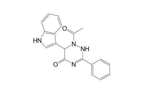 1-Acetyl-6-(1H-indol-3-yl)-3-phenyl-2,6-dihydro-1,2,4-triazin-5-one