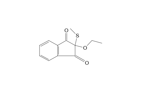 1,3-INDANDIONE, 2-ETHOXY-2-/METHYL- THIO/-,