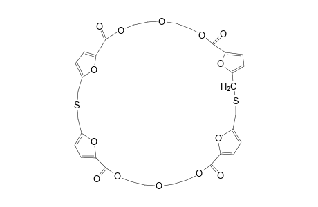 5,5"':5',5"-BIS-[OXY-BIS-(ETHYLOXYCARBONYL)]-2,2':2",2"'-BIS-(THIODIMETHYLENE-DIFURYLO)-PHANE