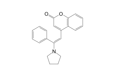 (E)-4-(2-Phenyl-2-(pyrrolidin-1-yl)vinyl)-2H-chromen-2-one