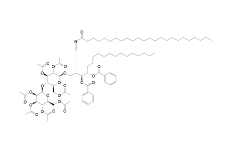 #31;O-(2,3,4,6-TETRA-O-ACETYL-BETA-D-MANNOPYRANOSYL)-(1->4)-O-(2,3,6-TRI-O-ACETYL-BETA-D-GLUCOPYRANOSYL)-(1->1)-(2S,3S,4R)-3,4-DI-O-BENZOYL-N-TETRACOSANOYLSPHI