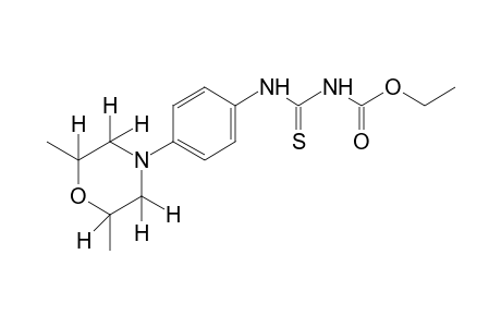 4-[p-(2,6-dimethylmorpholino)phenyl]-3-thioallophanic acid, ethyl ester