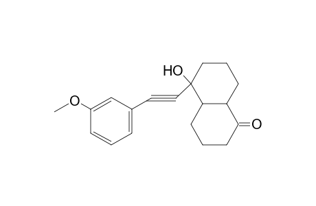 1(2H)-Naphthalenone, octahydro-5-hydroxy-5-[(3-methoxyphenyl)ethynyl]-