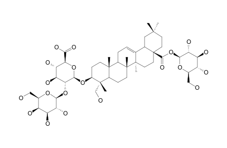 ILEXOSIDE-XLIX;3-O-BETA-[GALACTOPYRANOSYL-(1->2)-GLUCURONOPYRANOSYL]-HEDERAGENIN-28-O-GLUCOPYRANOSYLESTER