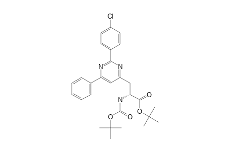 (S)-ALPHA-TERT.-BUTOXYCARBONYLAMINO-BETA-(2-PARA-CHLOROPHENYL-6-PHENYLPYRIMIDIN-4-YL)-PROPANOIC-ACID-ALPHA-TERT.-BUTYLESTER