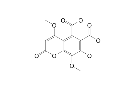 4,8-DIMETHOXY-7-HYDROXY-2-OXO-2H-1-BENZOPYRAN-5,6-DICARBOXYLIC-ACID