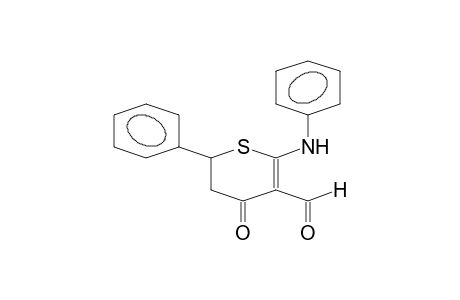 4-keto-6-phenyl-2-(phenylamino)-5,6-dihydrothiopyran-3-carbaldehyde