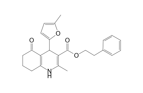 5-keto-2-methyl-4-(5-methyl-2-furyl)-4,6,7,8-tetrahydro-1H-quinoline-3-carboxylic acid phenethyl ester