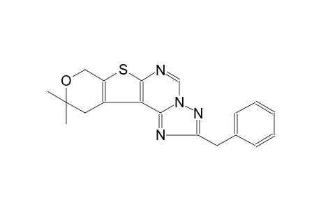 2-Benzyl-10,10-dimethyl-10,11-dihydro-8H-pyrano[4',3':4,5]thieno[3,2-e][1,2,4]triazolo[1,5-c]pyrimidine