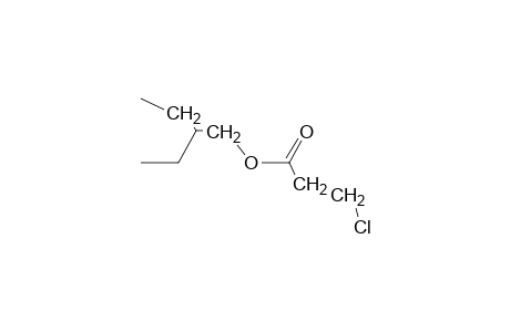 3-chloropropionic acid, 2-ethylbutyl ester