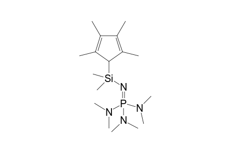 P-Tris(dimethylamino)-N-dimethyl-(2,3,4,5-tetramethylcyclopenta-2,4-dienyl-silanyl)iminophosphorane