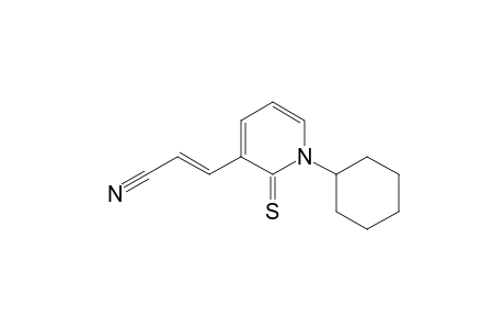 2-Propenenitrile, 3-(1-cyclohexyl-1,2-dihydro-2-thioxo-3-pyridinyl)-, (E)-