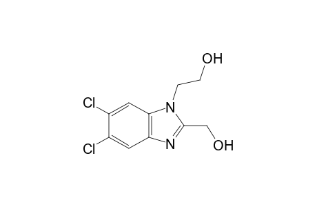 5,6-dichloro-2-(hydroxymethyl)-1-benzimidazoleethanol