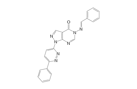 5-(Benzylidene-amino)-1-(6-phenyl-pyridazin-3-yl)-1,5-dihydropyrazolo[3,4-d]pyrimidin-4-one