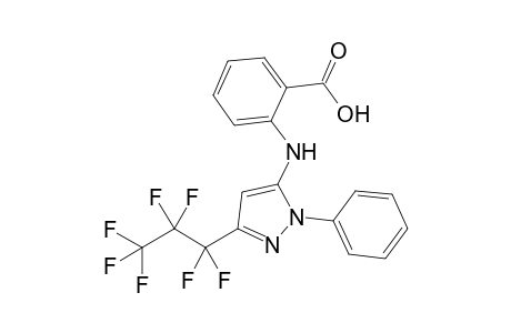 2-[N-(2-phenyl-5-perfluoropropyl-2H-pyrazol-3-yl)amino]benzoic acid