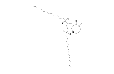 1,5-Benzodiazocin-6(1H)-one, 8,10-bis(dodecylsulfonyl)-2,3,4,5-tetrahydro-5-methyl-