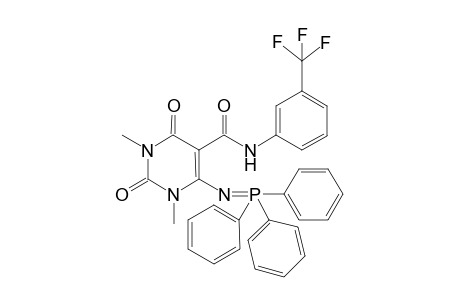 6-TRIPHENYLPHOSPHORANYLIDENEAMINO-5-(3-TRIFLUOROMETHYLPHENYL)-AMIDOPYRIMIDINE-2,4-(1H,3H)-DIONE