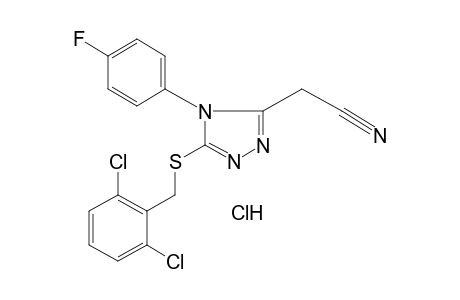 5-[(2,6-dichlorobenzyl)thio]-4-(p-fluorophenyl)-4H-1,2,4-triazole-3-acetonitilre, monohydrochloride