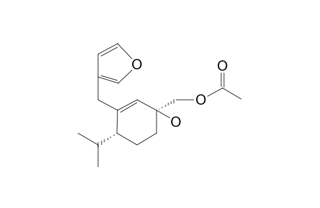 (-)-(1S*,4R*)-3-(3'-FURYL)-METHYL-1-HYDROXY-2-P-MENTHEN-1,7-DIOL