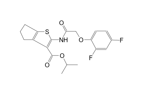 Isopropyl 2-([(2,4-difluorophenoxy)acetyl]amino)-5,6-dihydro-4H-cyclopenta[b]thiophene-3-carboxylate