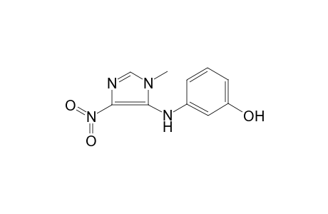 3-[(1-Methyl-4-nitro-1H-imidazol-5-yl)amino]phenol