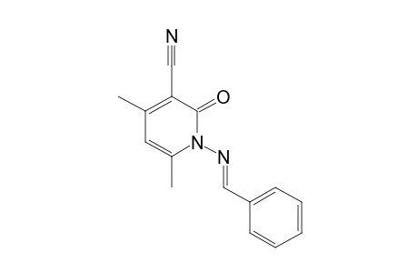 1-(benzylideneamino)-1,2-dihydro-4,6-dimethyl-2-oxonicotinonitrile