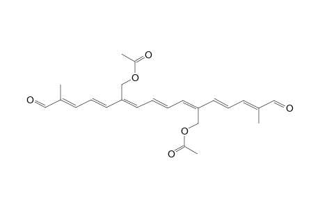 8,8'-Diapo-.psi.,.psi.-carotenedial, 20,20'-bis(acetyloxy)-