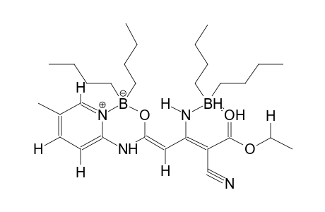 4-[N-(5-METHYLPYRID-2-YL)CARBAMOYL]-3-AMINO-2-CYANOBUTEN-2-OIC ACID,ETHYL ESTER, BIS-DIBUTYLBORYL CHELATE