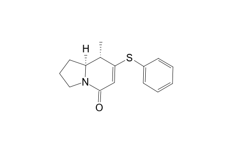 cis-8-Methyl-7-(phenylthio)-1,2,3,5,8,8a-hexahydro-5-indolizinone