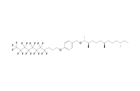 1-(4,4,5,5,6,6,7,7,8,8,9,9,10,10,11,11,11-heptadecafluoroundecoxy)-4-[[(1R,2R,6R,10S)-1,2,6,10-tetramethyldodecoxy]methyl]benzene