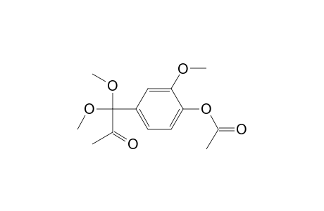 2-Propanone, 1-[4-(acetyloxy)-3-methoxyphenyl]-1,1-dimethoxy-