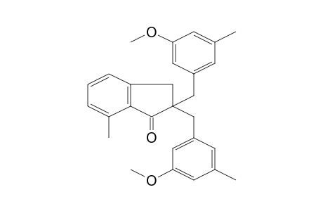 2,2-Bis(3-methoxy-5-methylbenzyl)-7-methyl-1-indanone