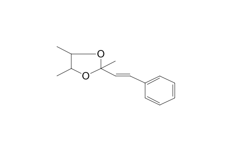 1,3-DIOXOLANE, 2,4,5-TRIMETHYL-2-trans-STYRYL-, trans-